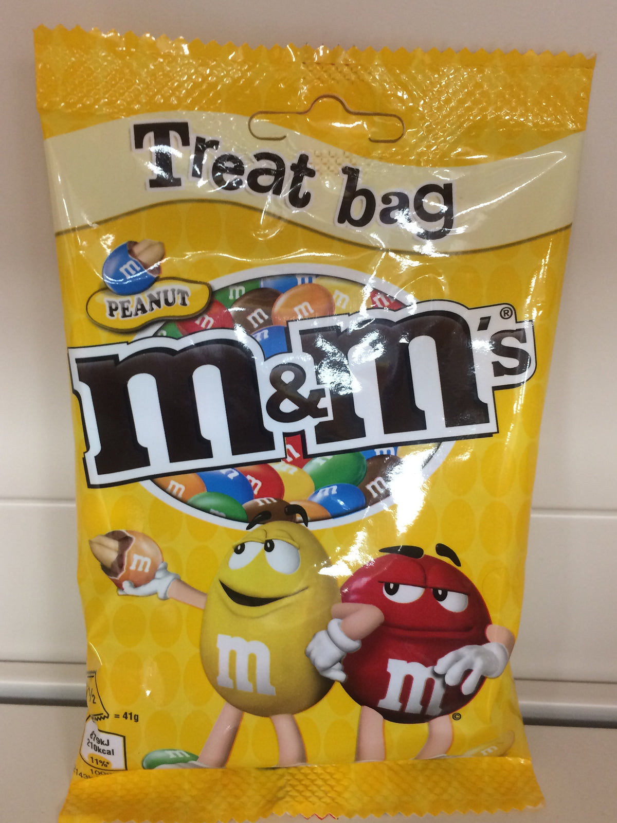 peanut m&m bag